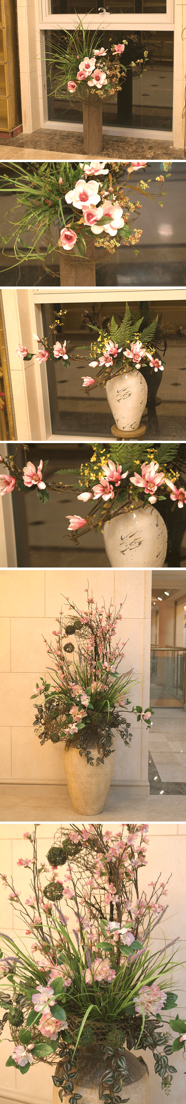 분당 스카이캐슬 추모공원 목련 꽃꽂이 디테일